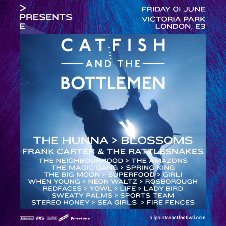 More acts announced for Catfish And The Bottlemen’s All Points East presents show