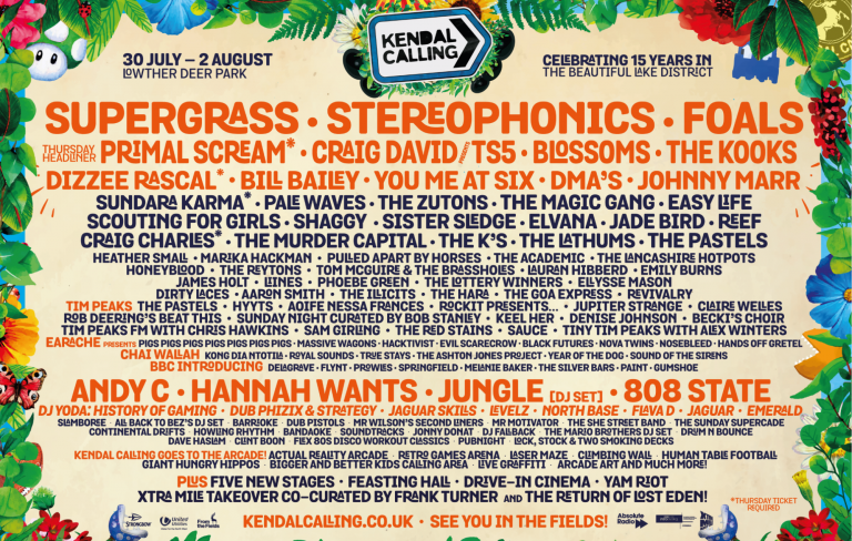 Kendal Calling announce headliners Foals, Stereophonics, Supergrass & Primal Scream for 2020